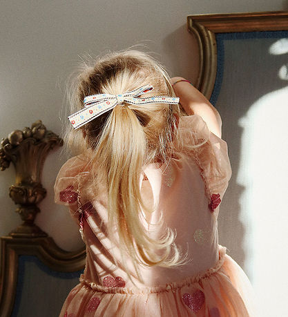 Konges Sløjd H?relastik m. Sl?jfe -  Ribbon Bow - 2-pak - Beige/