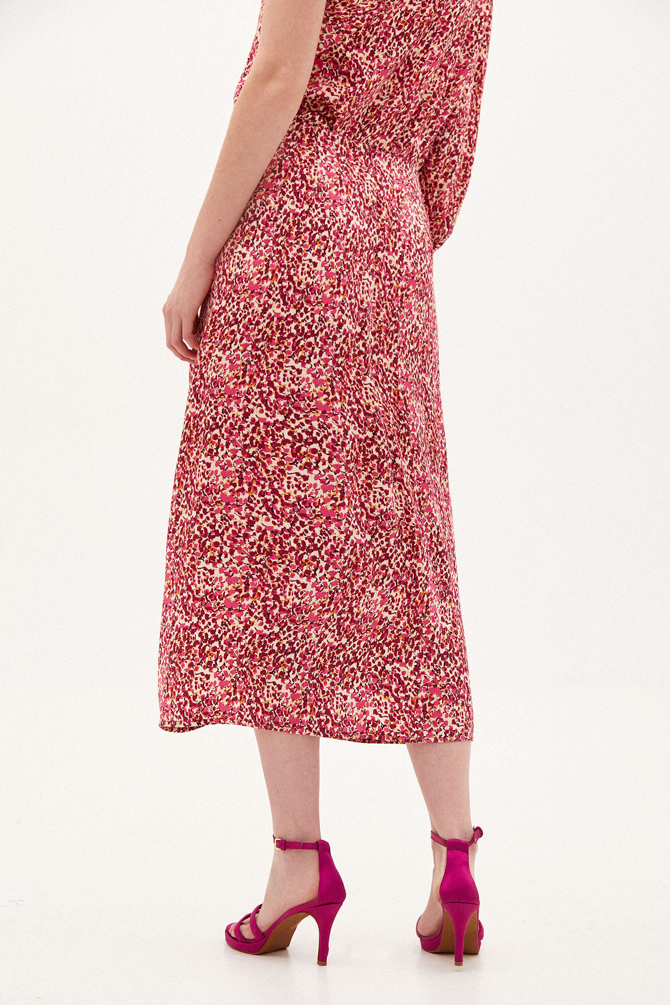 Saia midi estampada Nicole - várias cores