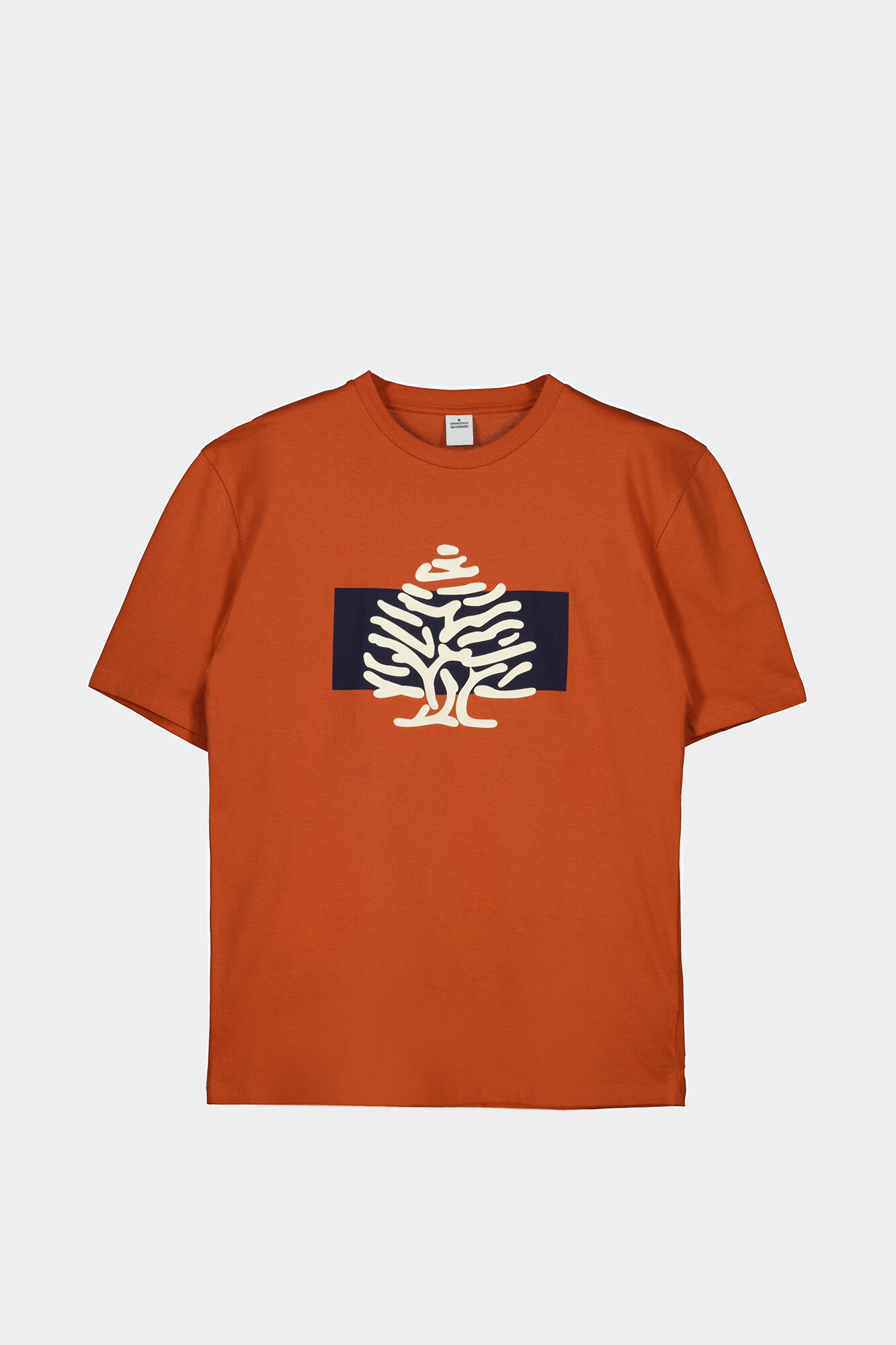 Camiseta com logo - laranja