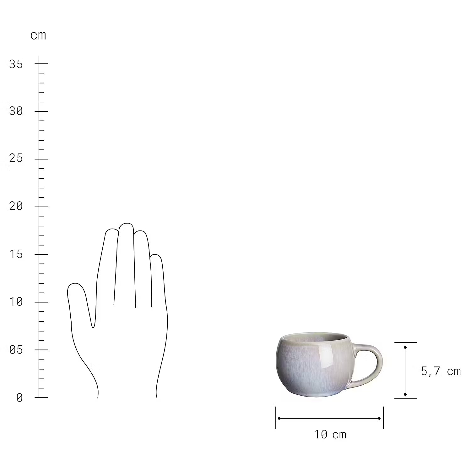 COTTAGE Espressotasse 6er-Set