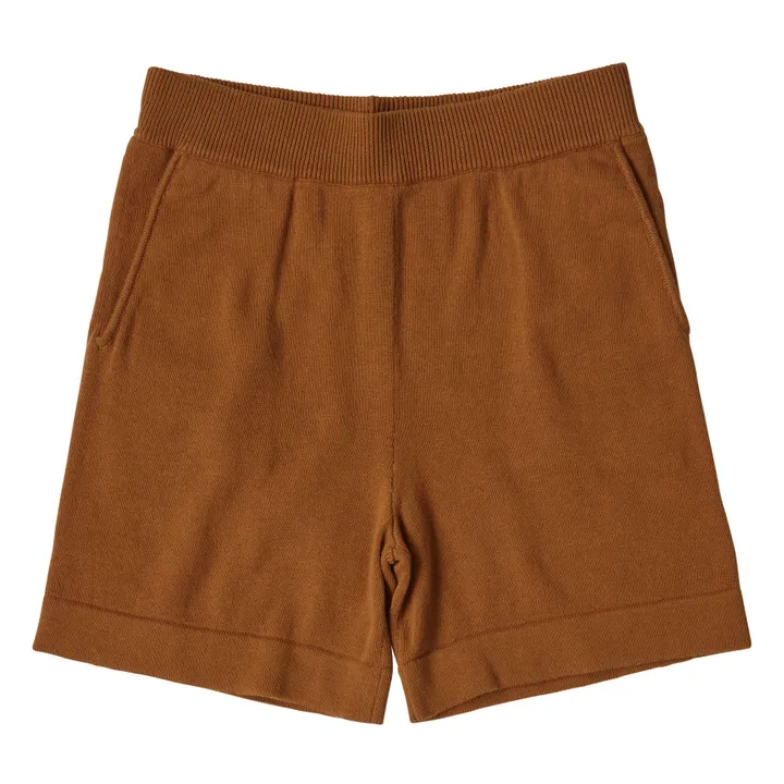 FUB Short Maille Fine Coton Bio | Marron