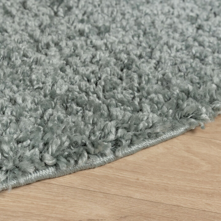 Rond Hoogpolig vloerkleed -  Wish Blauw/Groen
