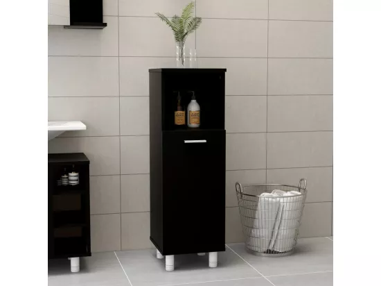 Armoire de salle de bain Noir 30x30x95 3