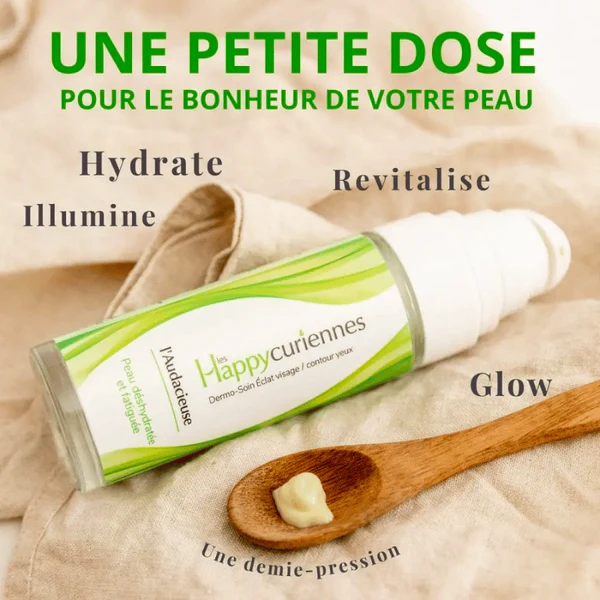 Les Happycuriennes Crème de Soin Éclat 5 en 1 L’Audacieuse - 5 ML - Miniature 30 ML et 5 ML