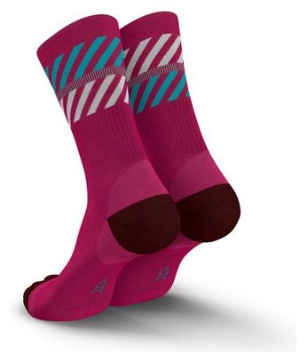 Chaussettes Incylence Merino Light Lanes Rose Rouge