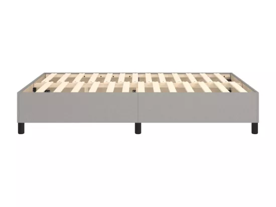 Sommier à lattes de lit Gris clair 140x190 cm Tissu