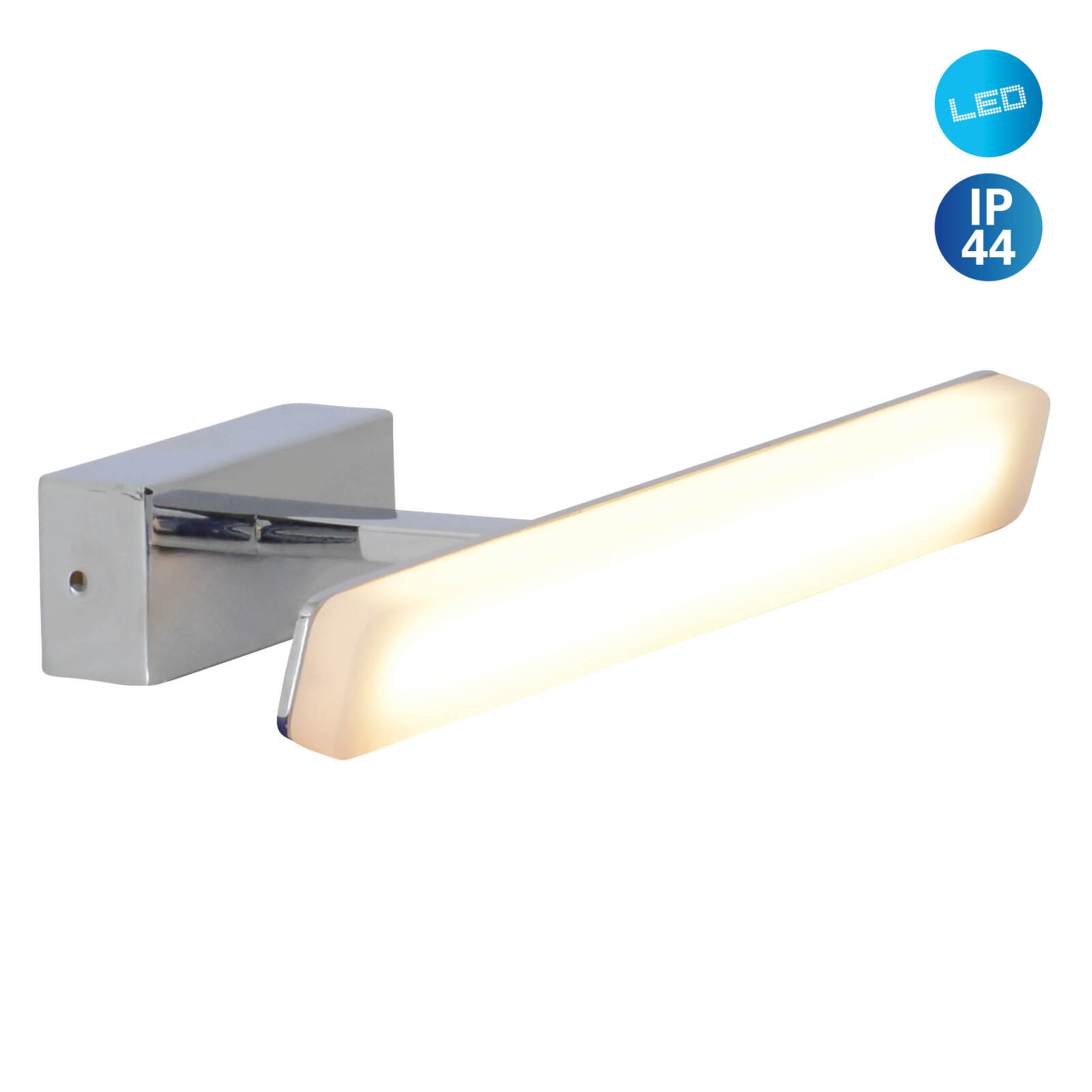 LED-Wandleuchte VARETA - Chrom - 31,5 cm