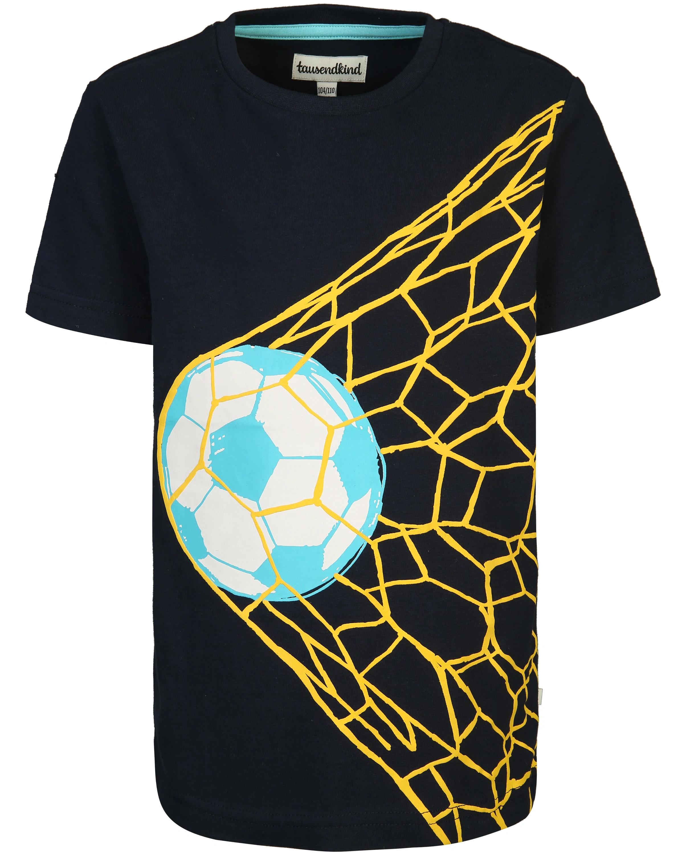 T-Shirt FUSSBALL in blau