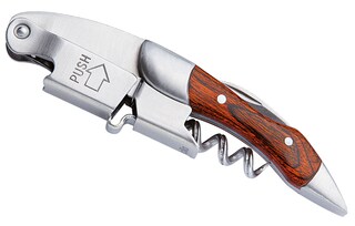 cilio Kellnermesser LEGNO 13 cm Metall satiniert Holzoptik