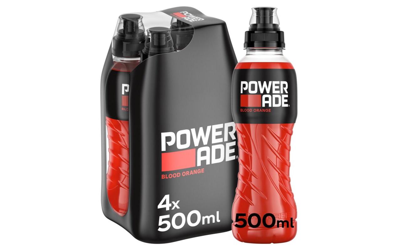 Sportgetränk Blood Orange 4 x 0.5 lIsotonisches Elektrolytgetränk mit Blutorangenaroma