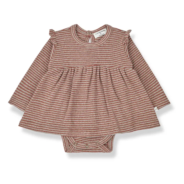 1+ in the family Robe-Body Côtelée Rayée Izet | Marron