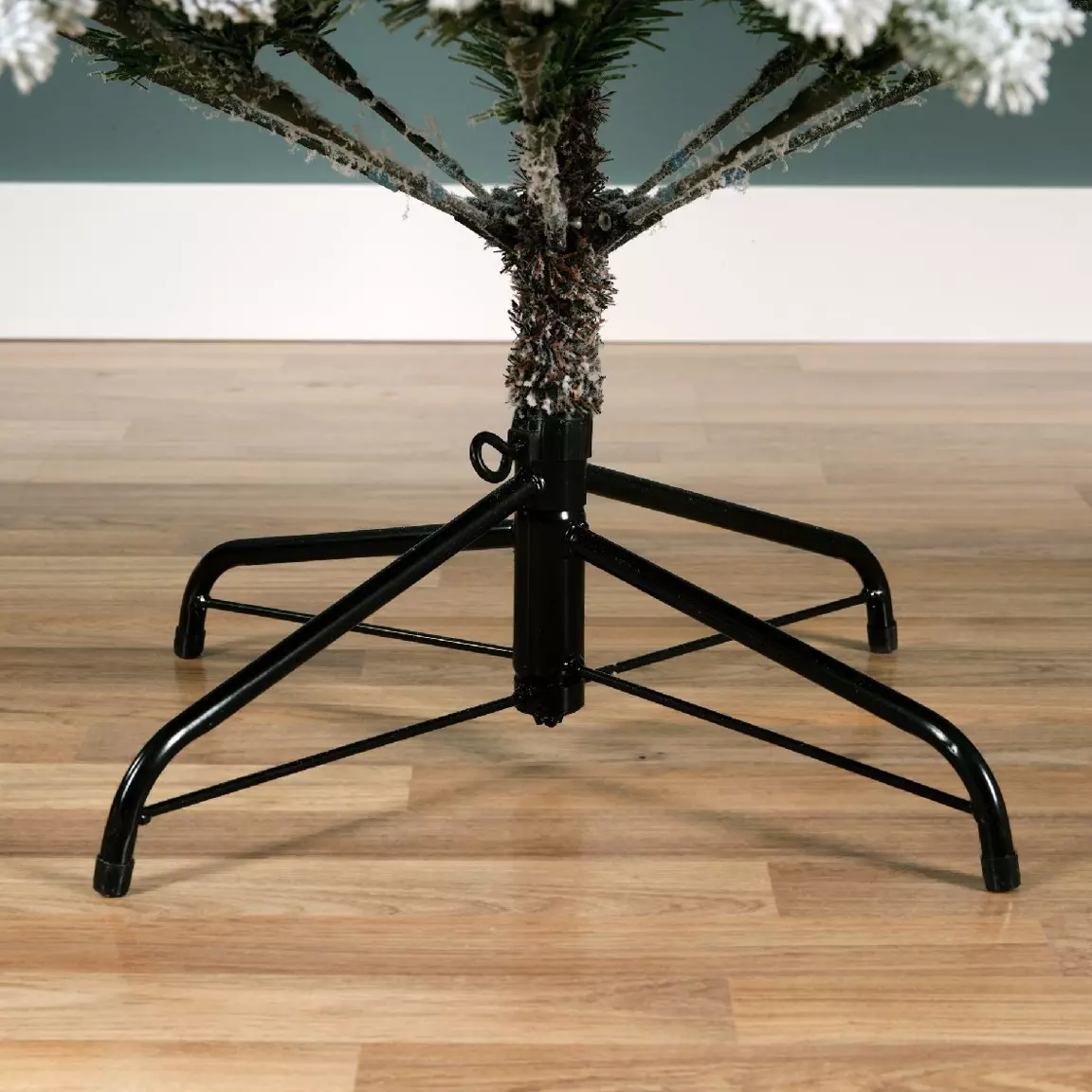 Sapin artificiel de Noël Allix H210 cm Vert enneigé