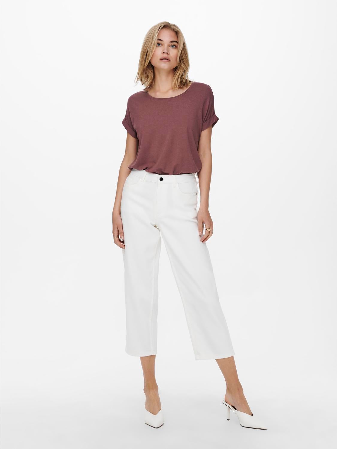 ONLMOSTER Top Rose Brown