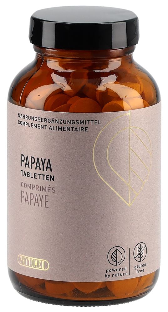 PHYTOMED Papaya Tabl Glas 200 Stk