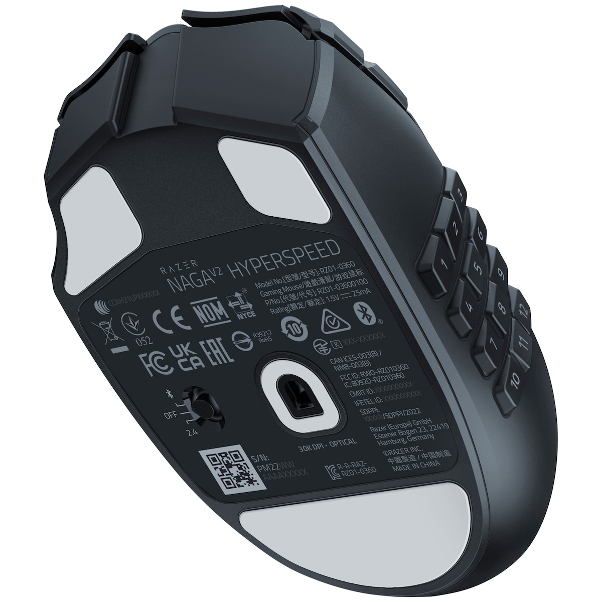 Razer Naga V2 HyperSpeed trådløs gamingmus