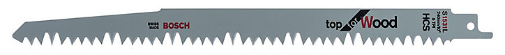 Lame scie sabre bois bosch S1531L, 5 pièces