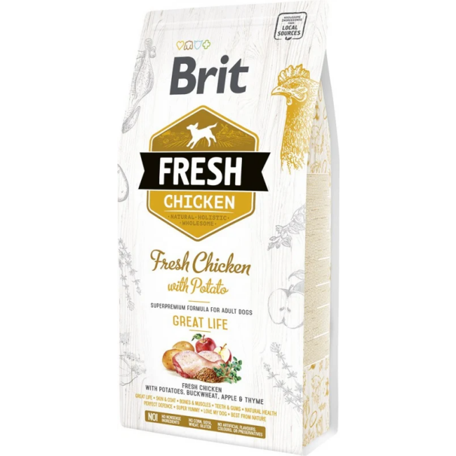 Brit Fresh poulet frais et pomme de terre pour chien adulte