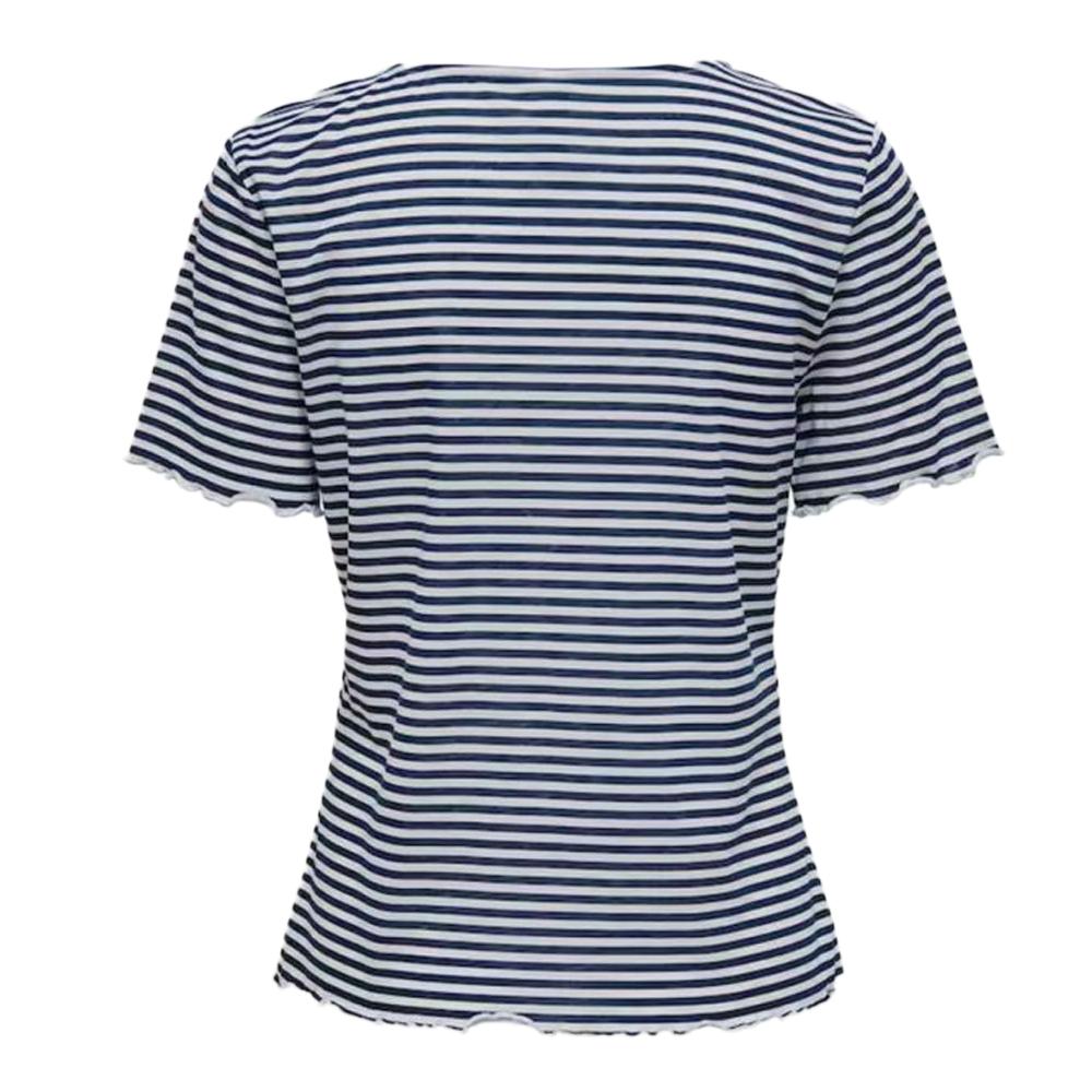 JDY T-shirt Marine à Rayures Femme JDY Dalila