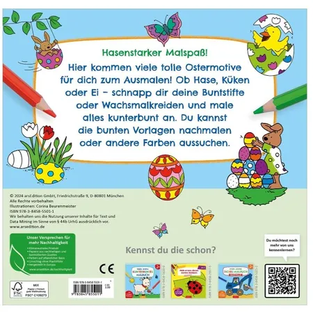 ars Edition Mein erstes dickes Malbuch - Ostern