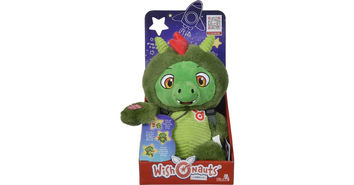 SimbaWishOnauts Rico - De draak Pluchenspeelgoed  (30 cm)