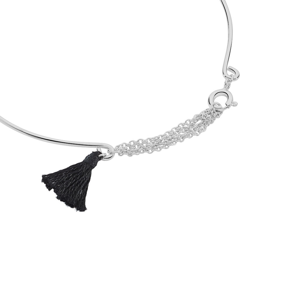 Bracelet Jonc Sibel Argent Blanc