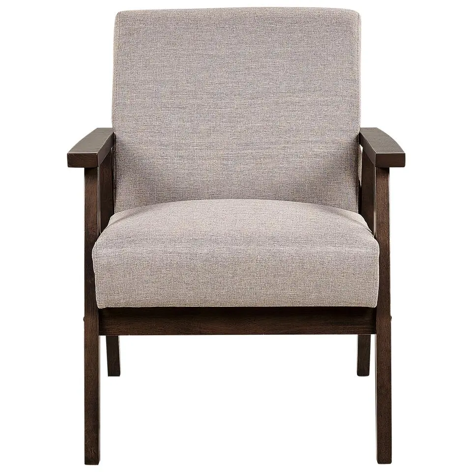 ASNES - Fauteuil - Taupe - Polyester