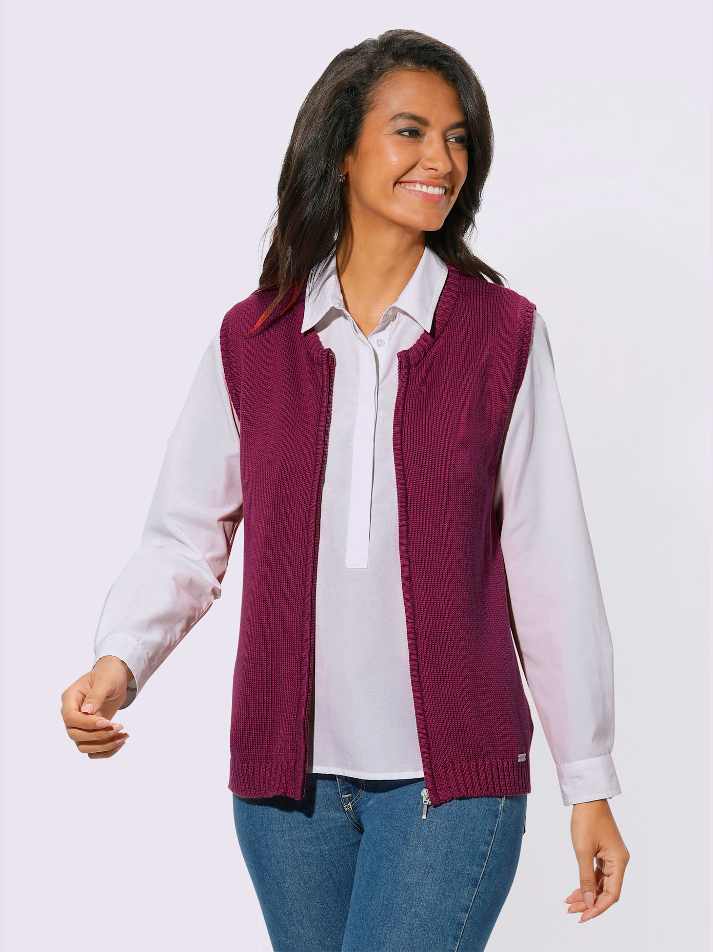 Gilet en tricot 50% coton
