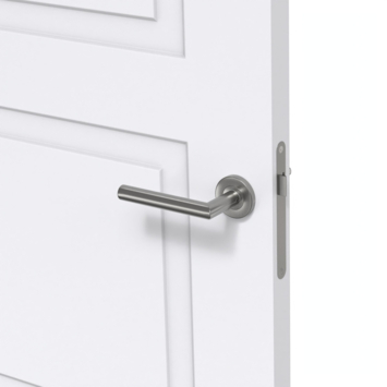 Arne & Bodil binnendeur ABT310 mat glas met blanke rand - extra wit afgelakt