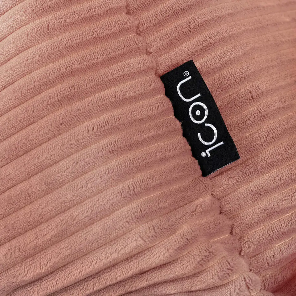 Set van 2 icon Kinderzitzakken Dalton - Corduroy Zitzak - Oud roze
