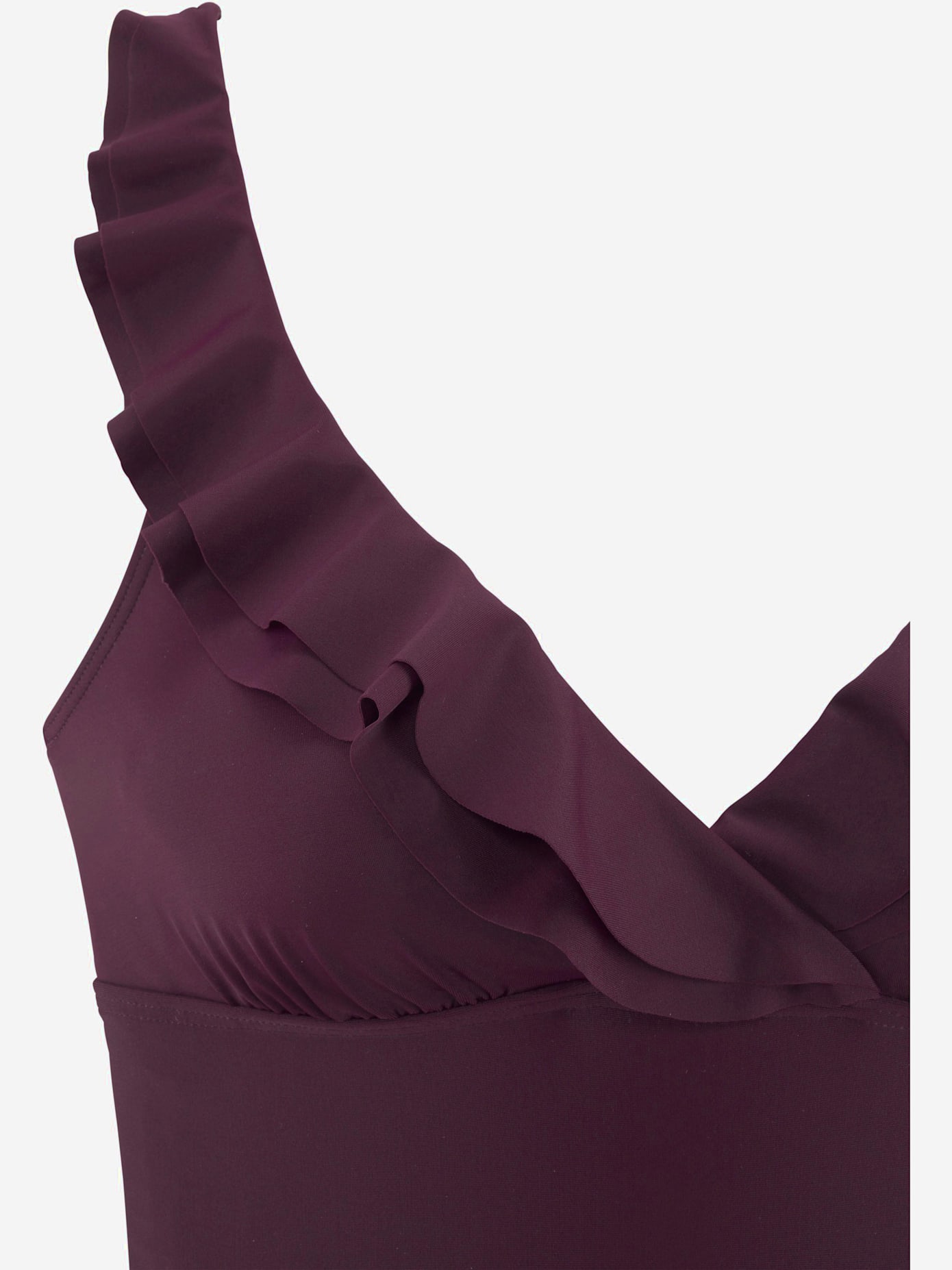 Maillot de bain volant élégant à l'encolure