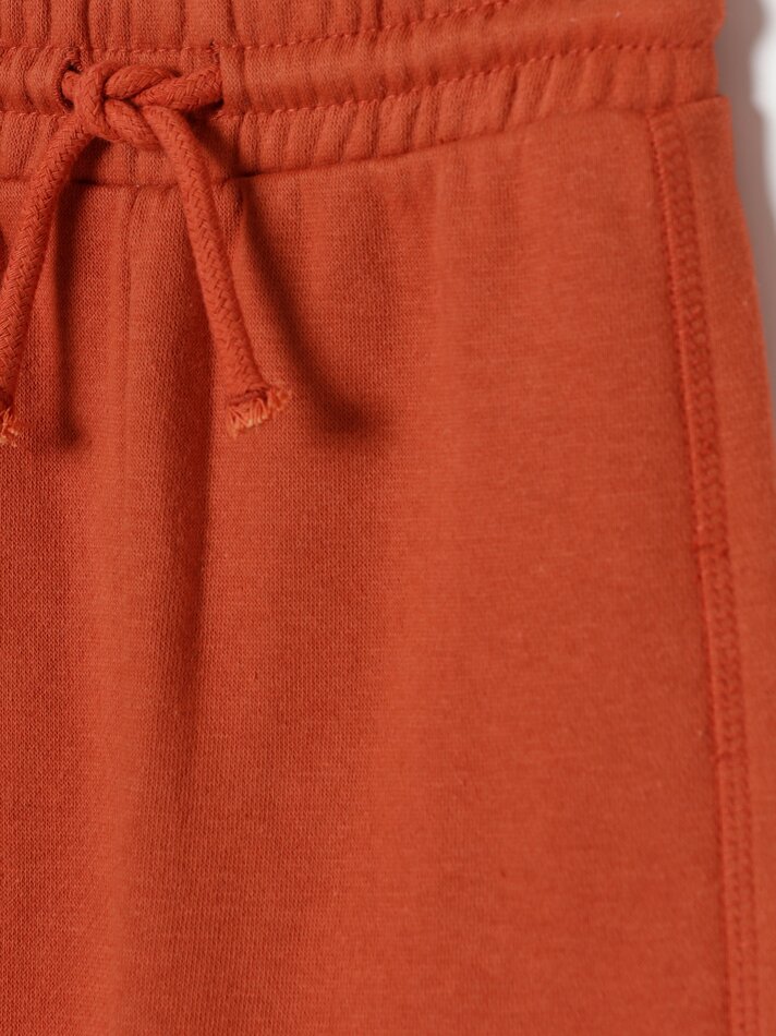Conjunto com 2 calças de fleece combinando - Caramelo
