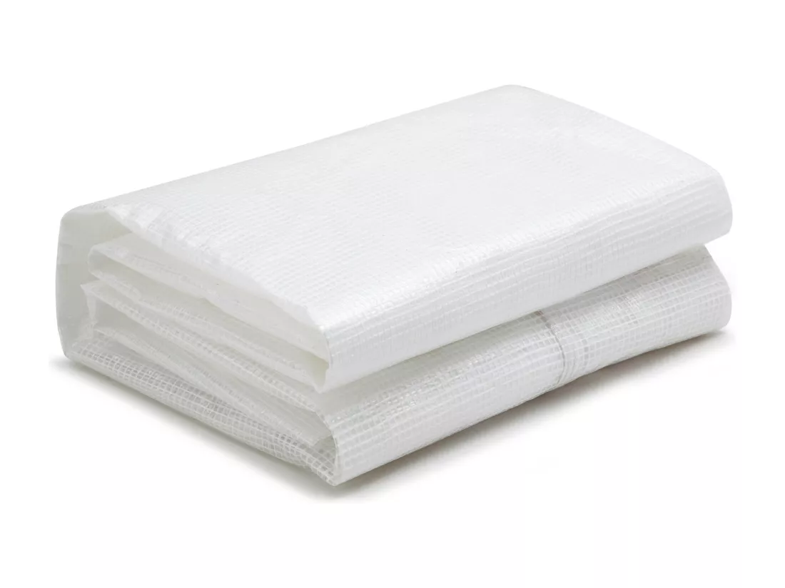Couverture de rechange pour serre tunnel 9 m² - L300 x l300 x H200 cm - Blanc - IPOMEA