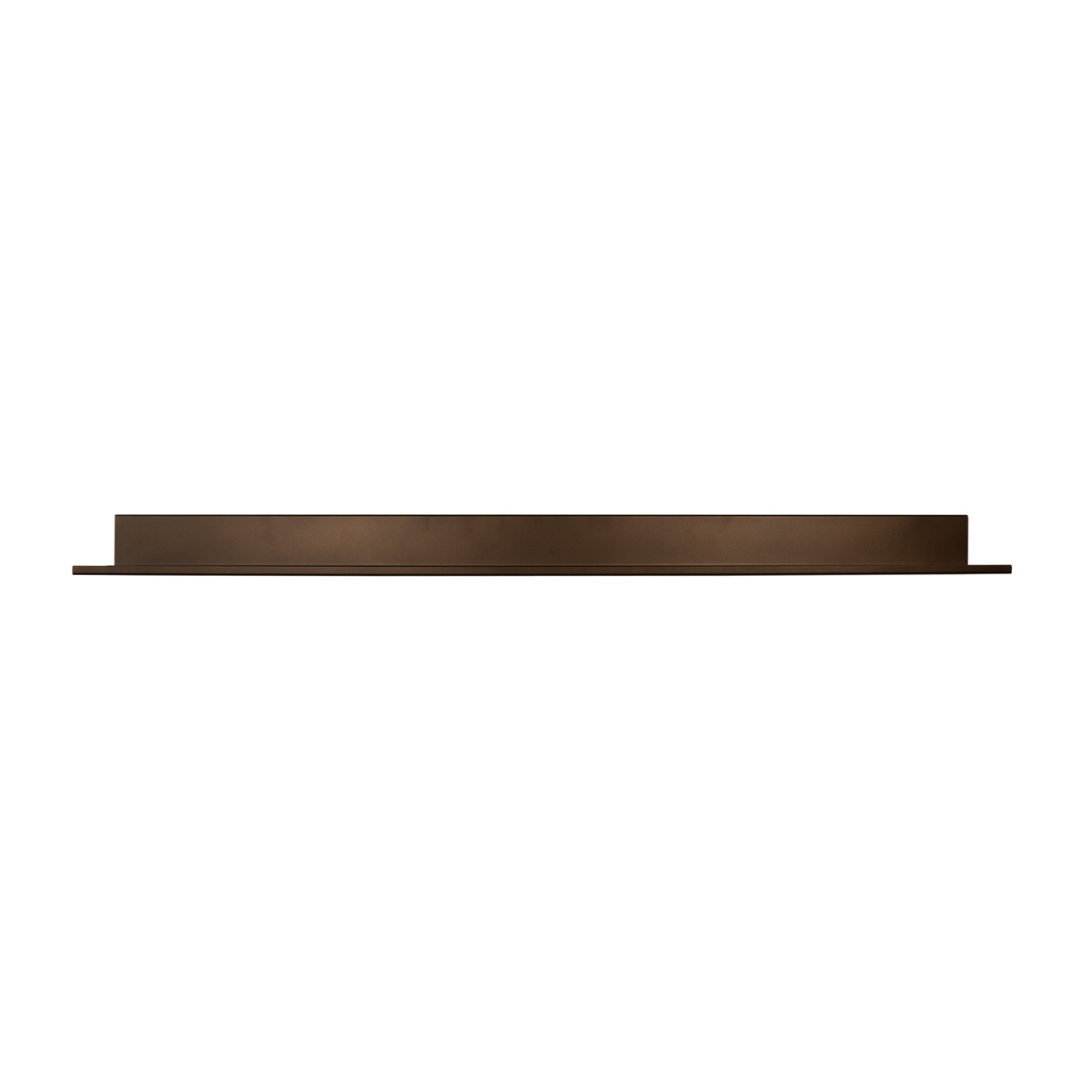 Wandplank 150x20 cm anodic bruin