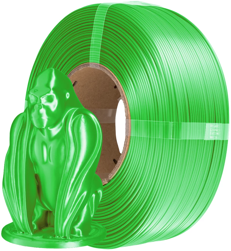 AzureFilm  PLA Silk Refill Dark Green, 1,75 mm / 1000 g    Hochwertiges Filament mit Silk-Effekt in Dark Green, ohne Spule