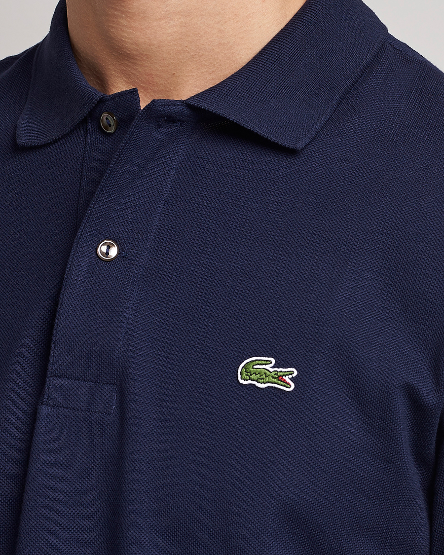 Lacoste Original Long Sleeve Polo Piké Navy Blue