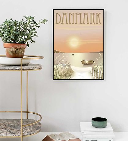Vissevasse Plakat - 30x40 - DanMørk- Klitterne