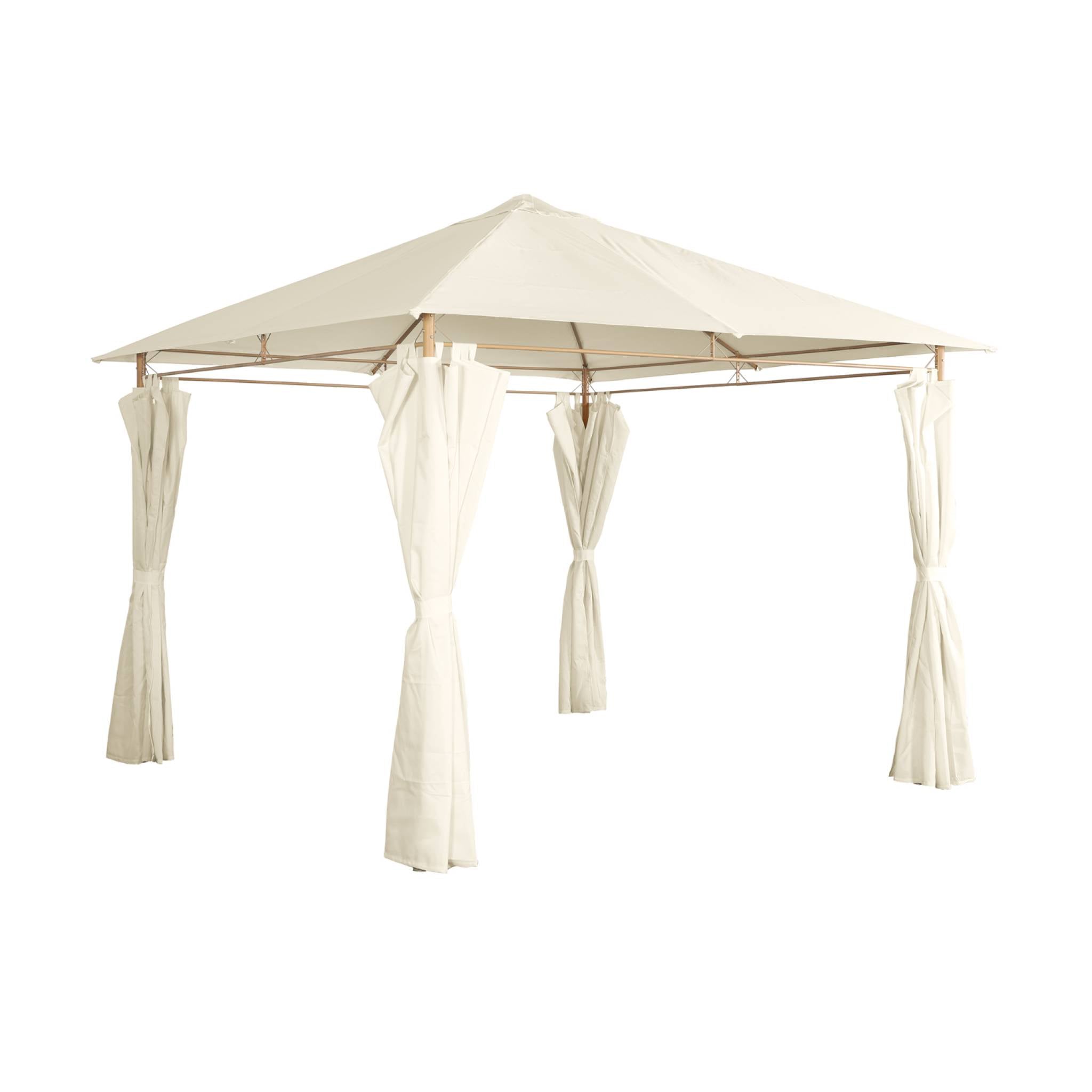 sweeek - Paviljoen met gordijnen, 3x3m