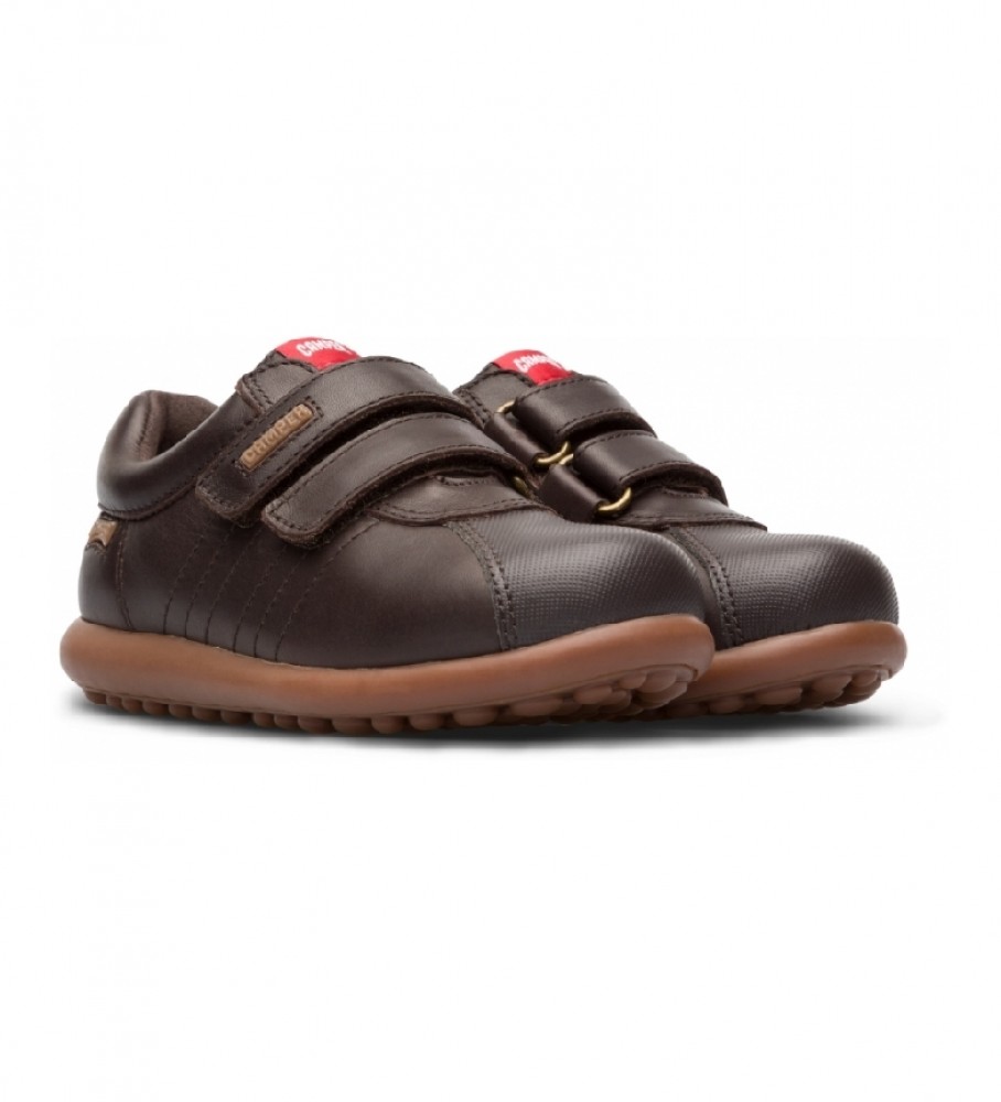 Tênis de couro Camper Pelotas Ariel marrom