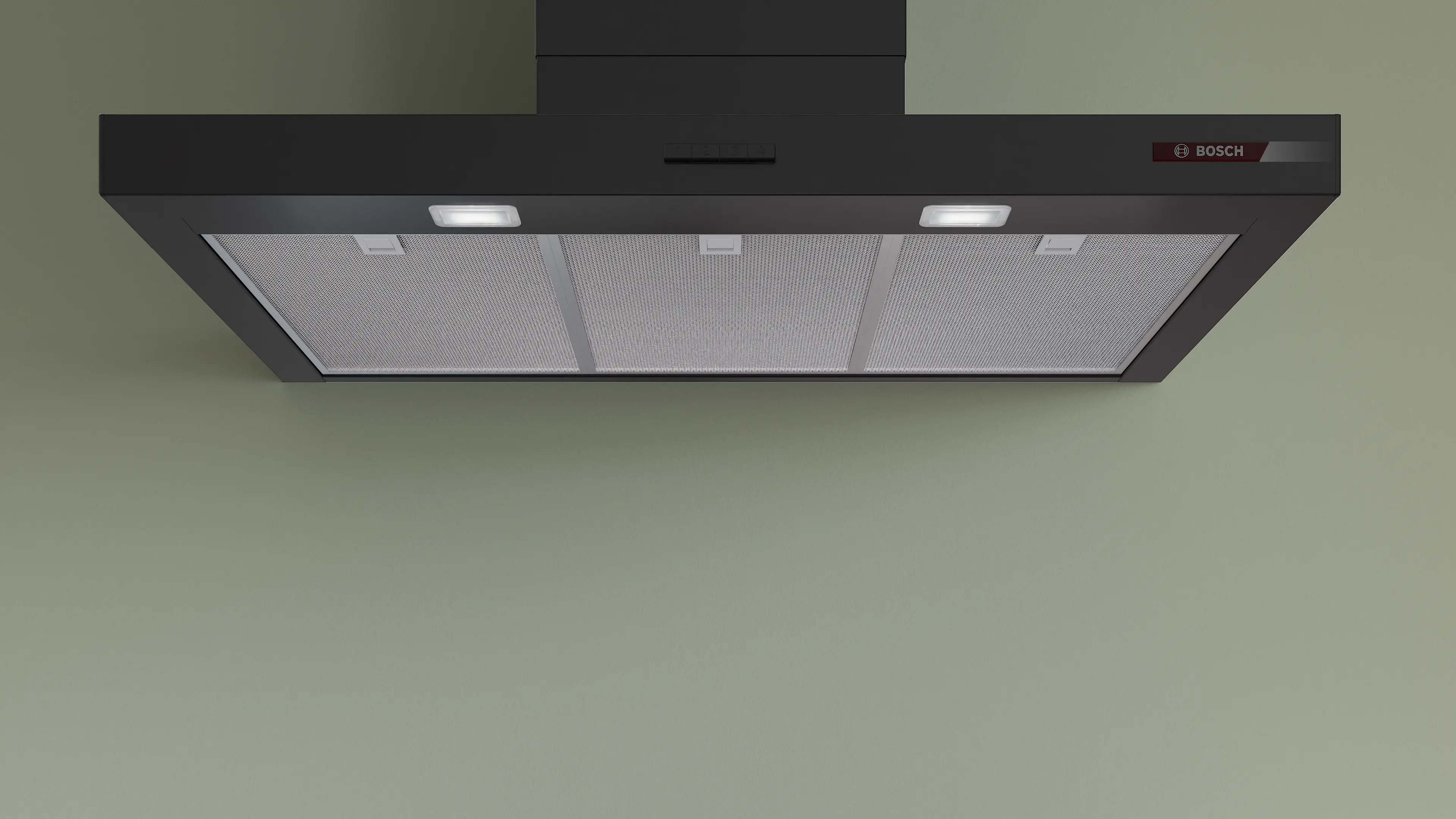 Serie 4 Wandschouwkap 90 cm Matzwart
