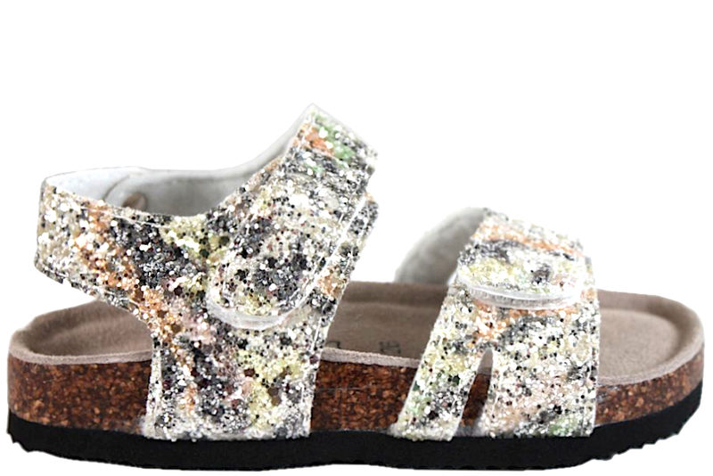 PEPPER SANDAL I TEKSTIL MED GLIMMER