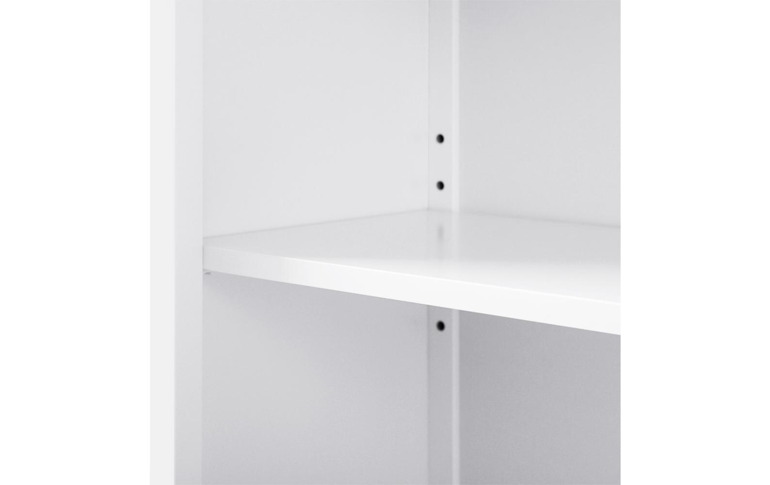 Badezimmerregal mit Schublade 60 x 80 cm, WeissSchrank mit verstellbarem Einlegeboden