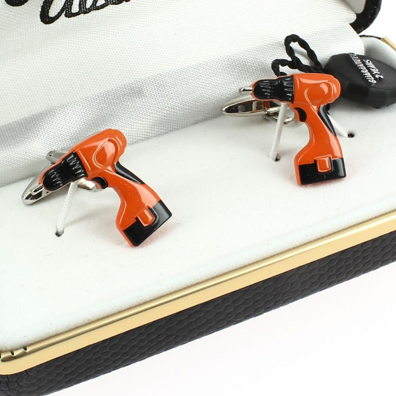 Boutons de manchette, Visseuse-dévisseuse Bricoleur orange