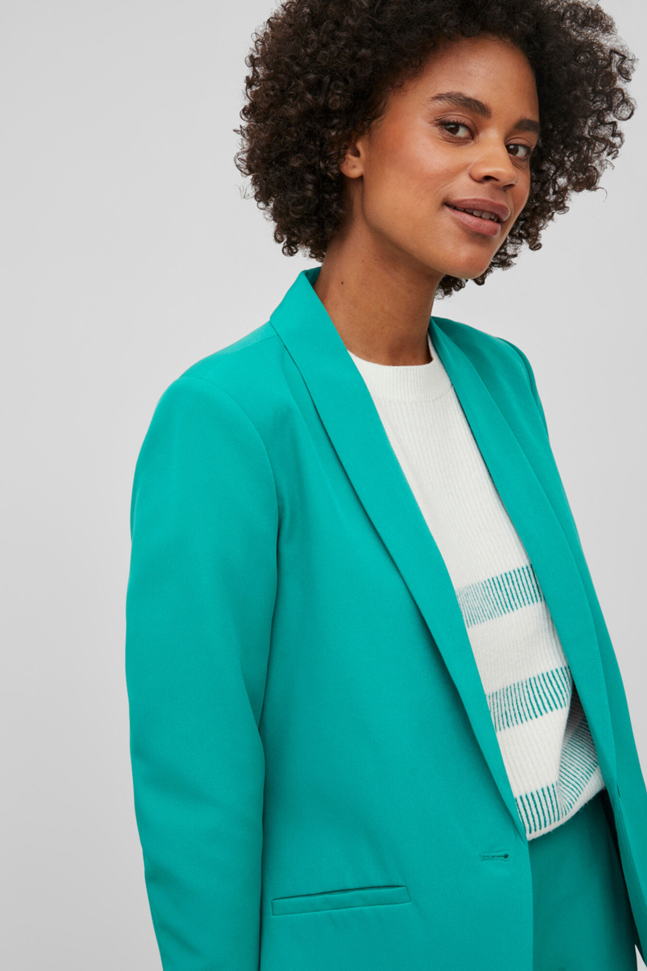 Blazer clássico de manga comprida - Verde