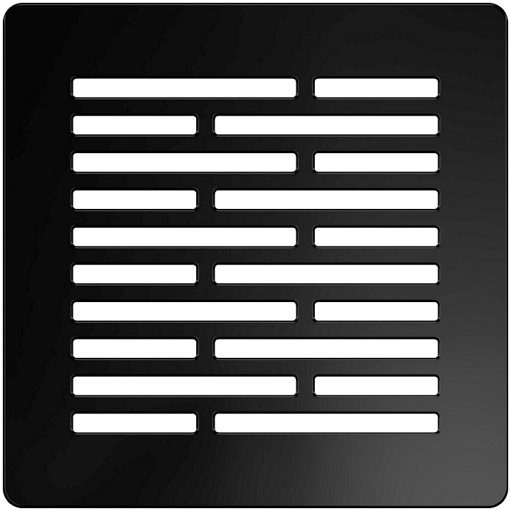 Receveur de douche 100 x 100 cm, résine, noir, Douro GoodHome