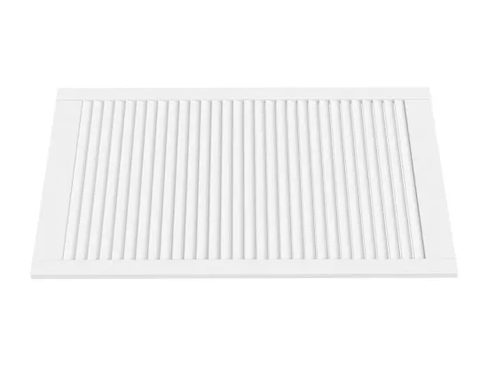 Porte d'armoire à persiennes blanc 99,3x59,4 cm pin massif