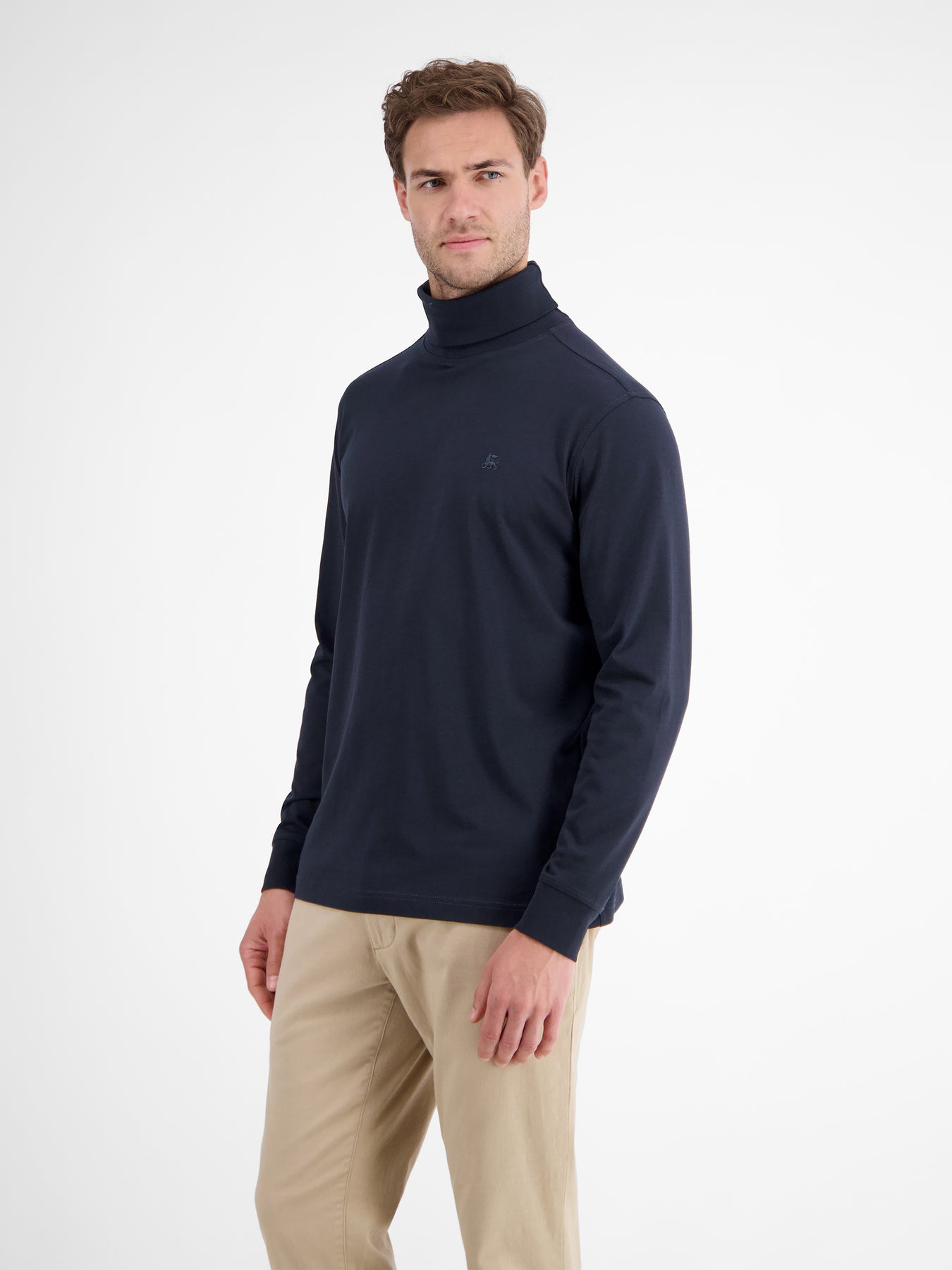 Rollkragenshirt aus weicher Baumwolle