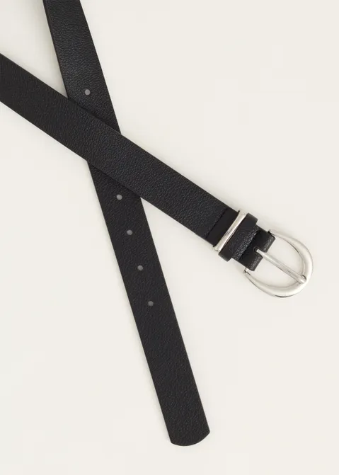 Riem met metalen gesp zilver (ZLVR)