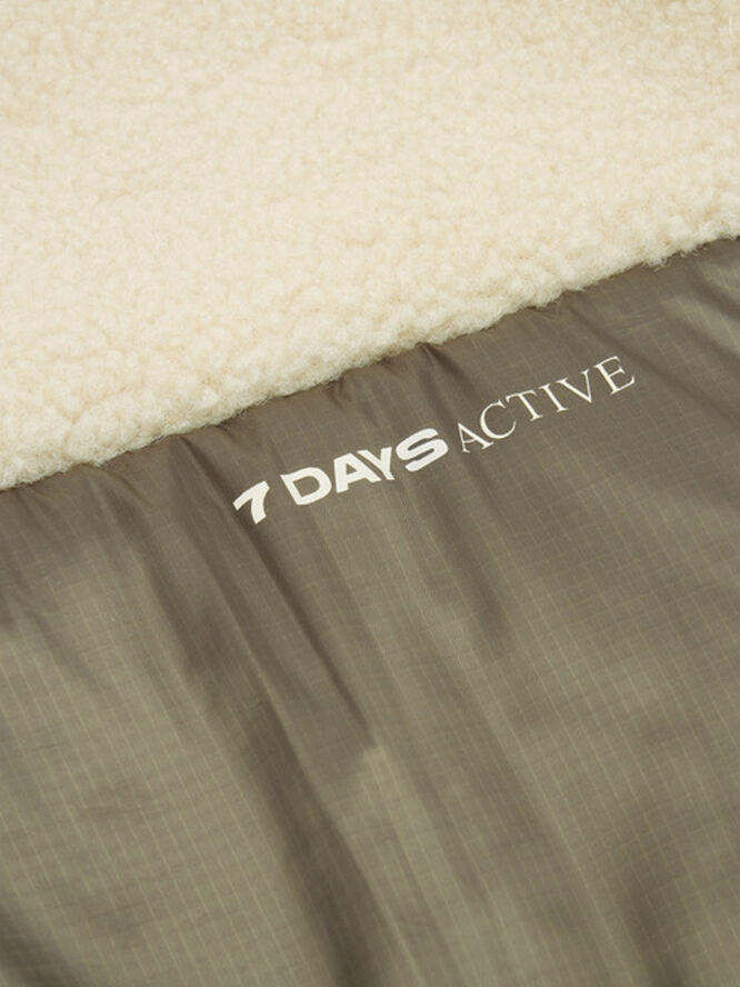7 Days Active Fleece Jacket 838 silver gray/ major brown
