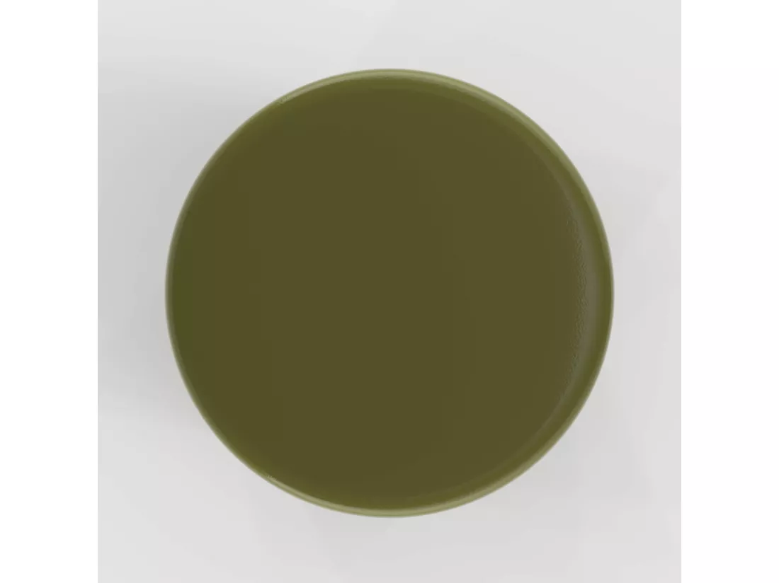 Table d'appoint ronde en métal vert kaki D30 cm - Athéna