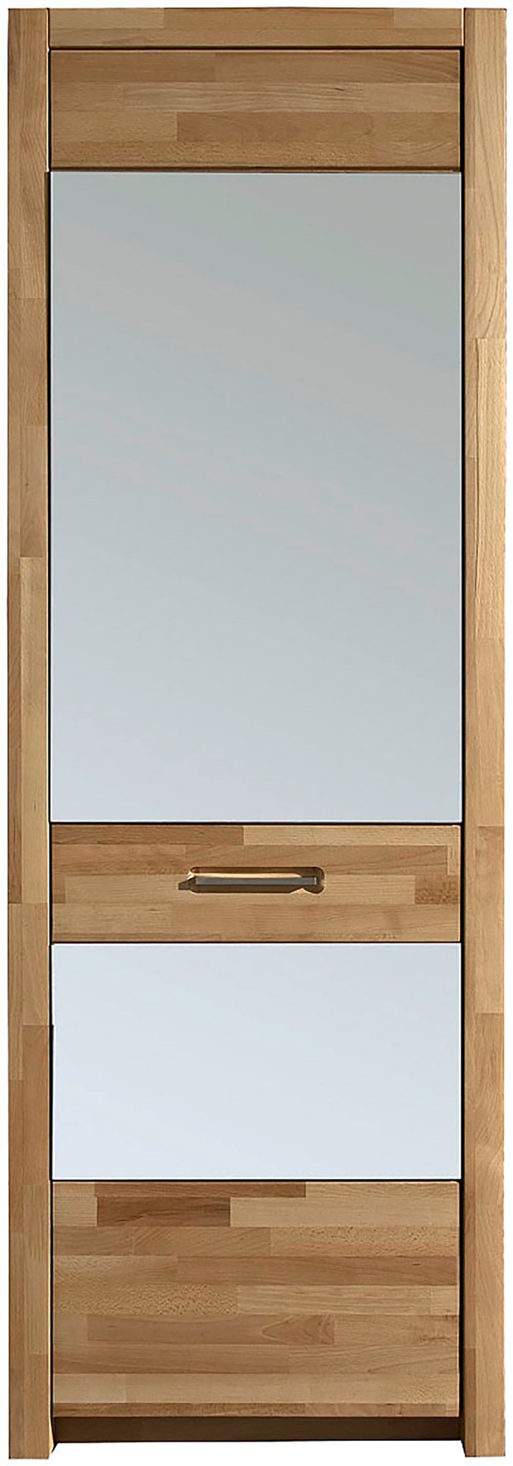 MCA living Garderobenschrank »Fenja Spiegelschrank, Schrank, Drehtürenschrank - Höhe 203 cm« 1 Stk. tlg. Massivholz, Kernbuche, 1 Spiegeltür, 1 Kleiderstange, Breite 66 cm